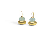 Todd Reed earrings in 18k yellow gold, and aquamarine(~19.05ct)